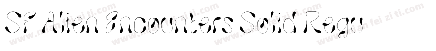 SF Alien Encounters Solid Regular字体转换